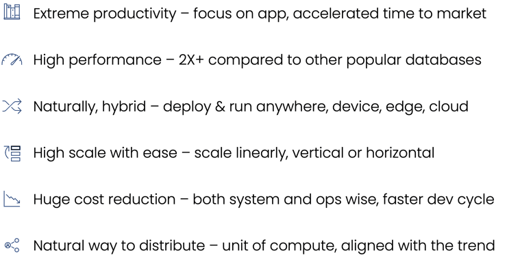 Benefits of convergence - BangDB